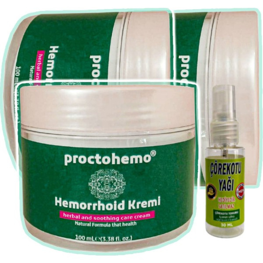Proctohemo Krem 100 ml x 3 adet + Çörek Otu Yağı 30 ml Oto Boyaları Fiyatı