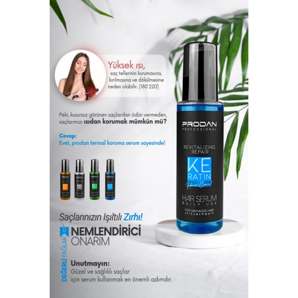 Prodan Keratin Saç Serumu | Parlaklık Verici | Isı KORUYUCU-100 ml - serum Oto Boyaları Fiyatı