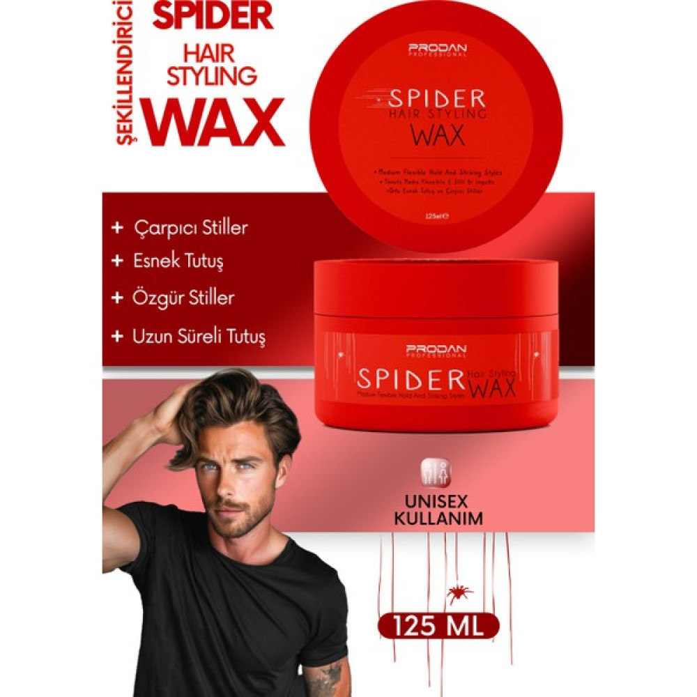 Prodan Spider Wax Saç Şekillendirici Esnek Tutuş125 ml Oto Boyaları Fiyatı