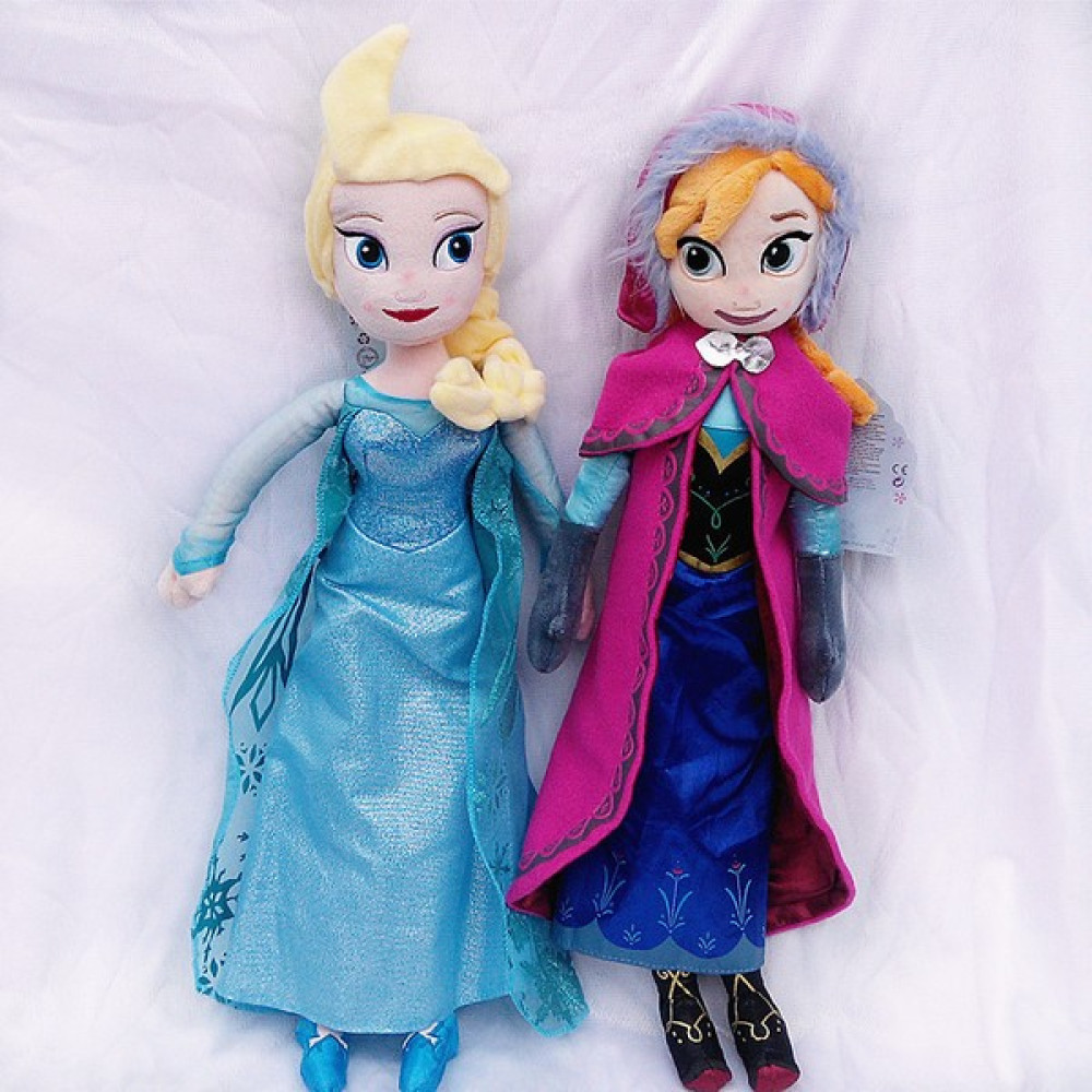 Prodigy Toy 50CM Anna Elsa Peluş Oyuncak Bebek Peluş Oyuncak (Yurt Dışından) - mavi - 50x10x9cm Peluş Oyuncaklar Fiyatı