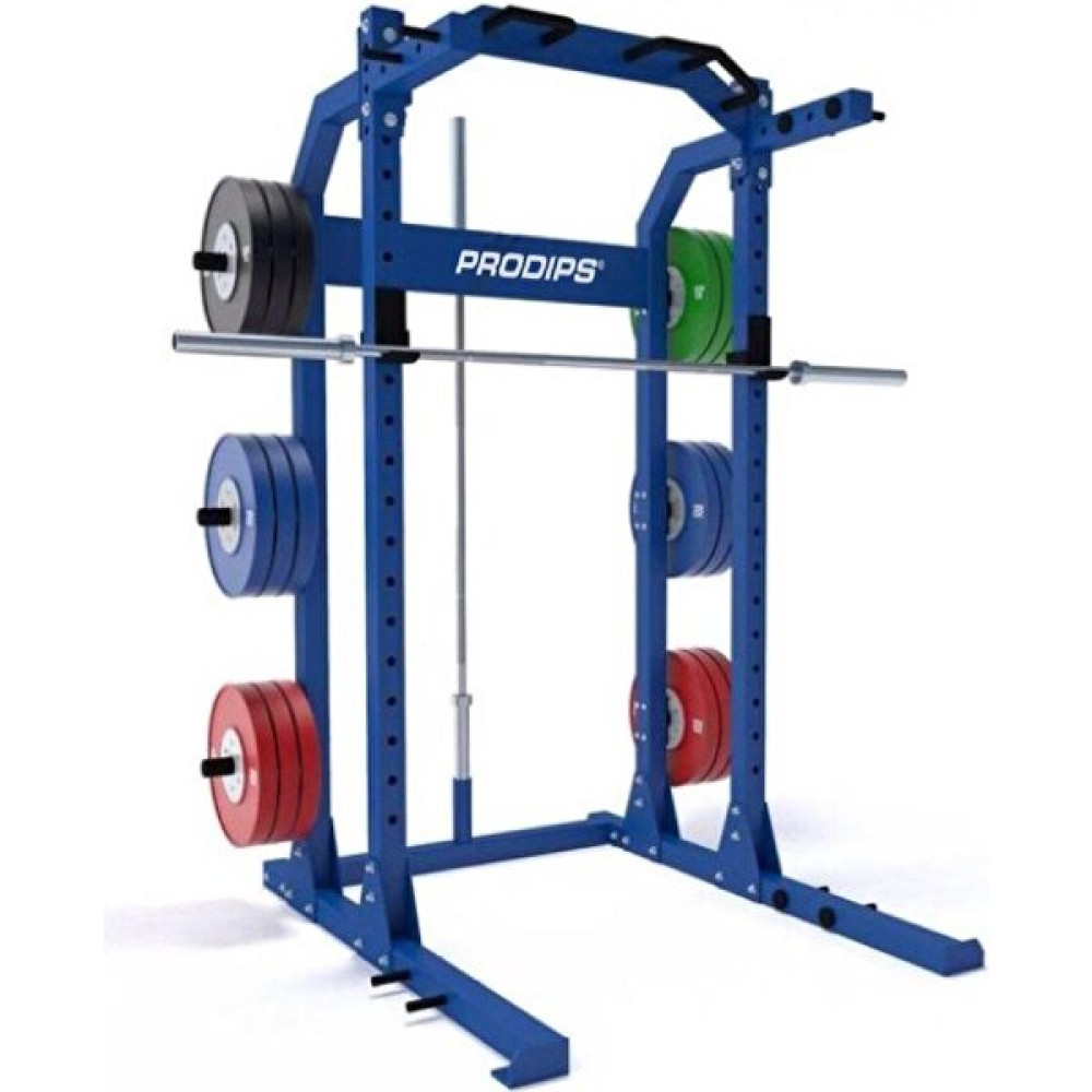 Prodips Power Squat Kafes Rack Çalışma ve Plaka Depolama Istasyonu Blue Kondisyon Aletleri Fiyatı