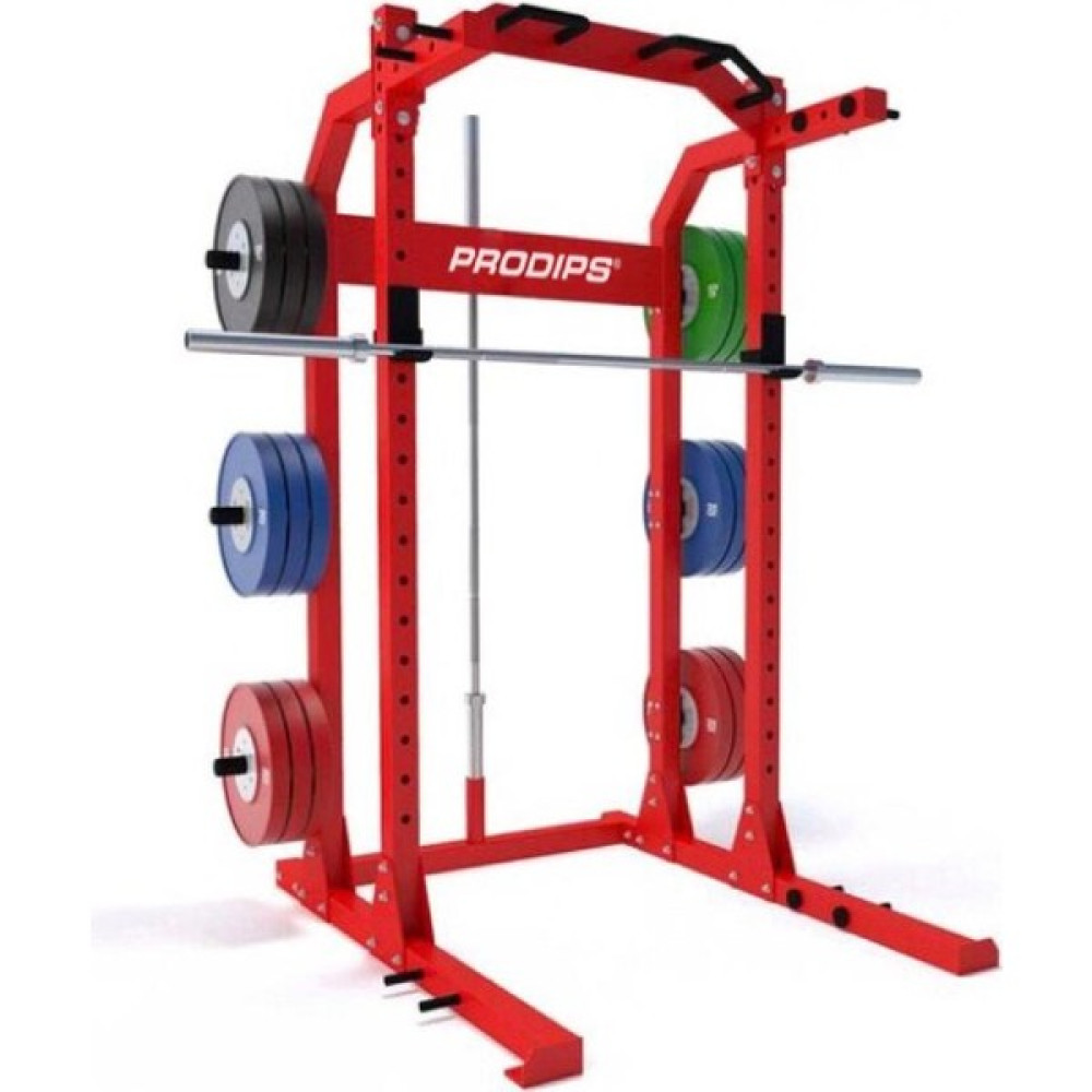 Prodips Power Squat Kafes Rack Çalışma ve Plaka Depolama Istasyonu Red Kondisyon Aletleri Fiyatı