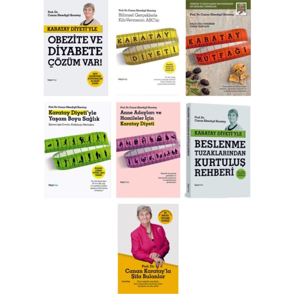 Prof. Dr. Canan Karatay 7 Kitap Set Sağlık Beslenme Kitapları Fiyatı