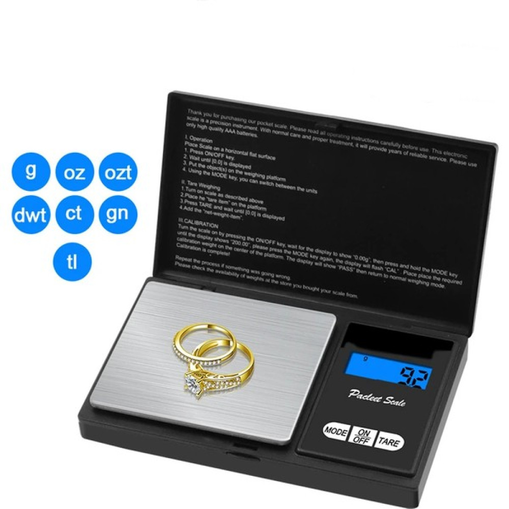 Professional Hassas Terazi 500 gram Kapasiteli 0.1 Hassasiyetli Dijital Kapaklı Tartı BY-SK500 Ölçüm Aletleri / Cihazları Fiyatı