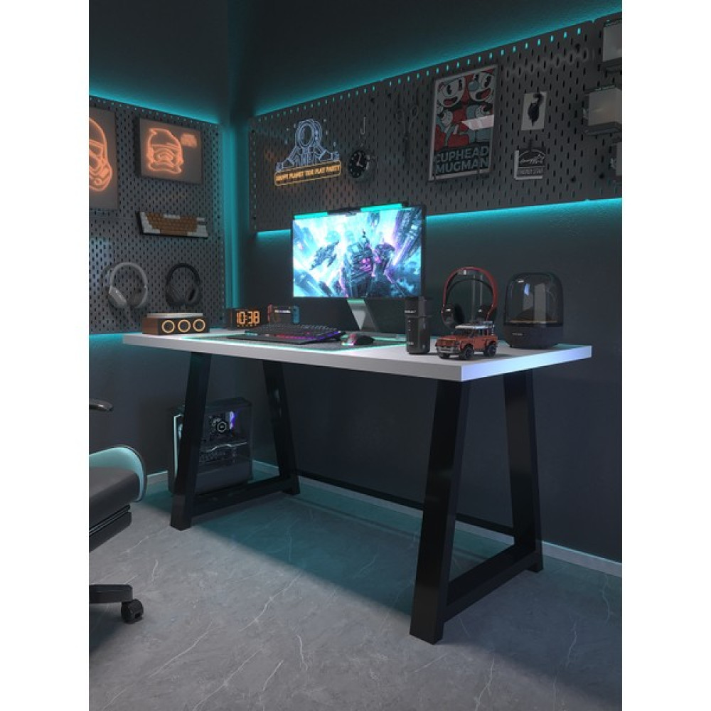Profesyonel Oyuncu Masası DA46003-1-180 Beyaz 36 mm Kalınlık - 180 x 90 cm Oto Boyaları Fiyatı