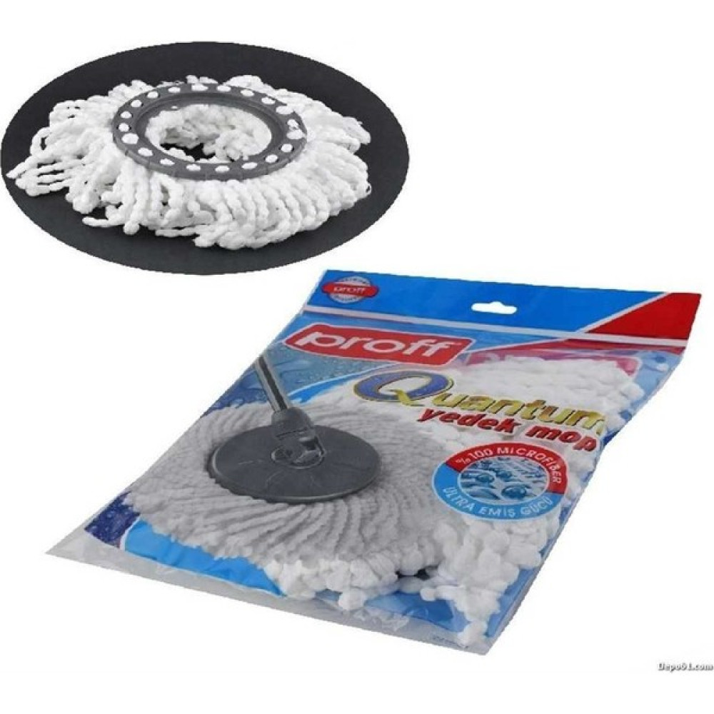 Proff Döner Başlıklı Temizlik Seti Yedek Mop - Döner Mop - Twister Spin Mop - %100 Mikrofiber Temizlik Malzemeleri Fiyatı
