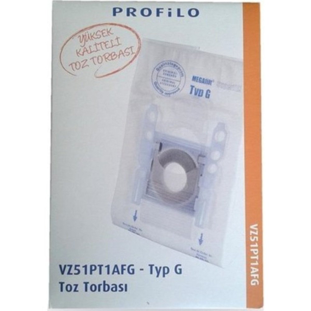 Profilo Orijinal VZ51PT1AFG 6 Lı (5+1 Adet Filtre) Toz Torbası Elektrikli Süpürge Aksesuarları Fiyatı