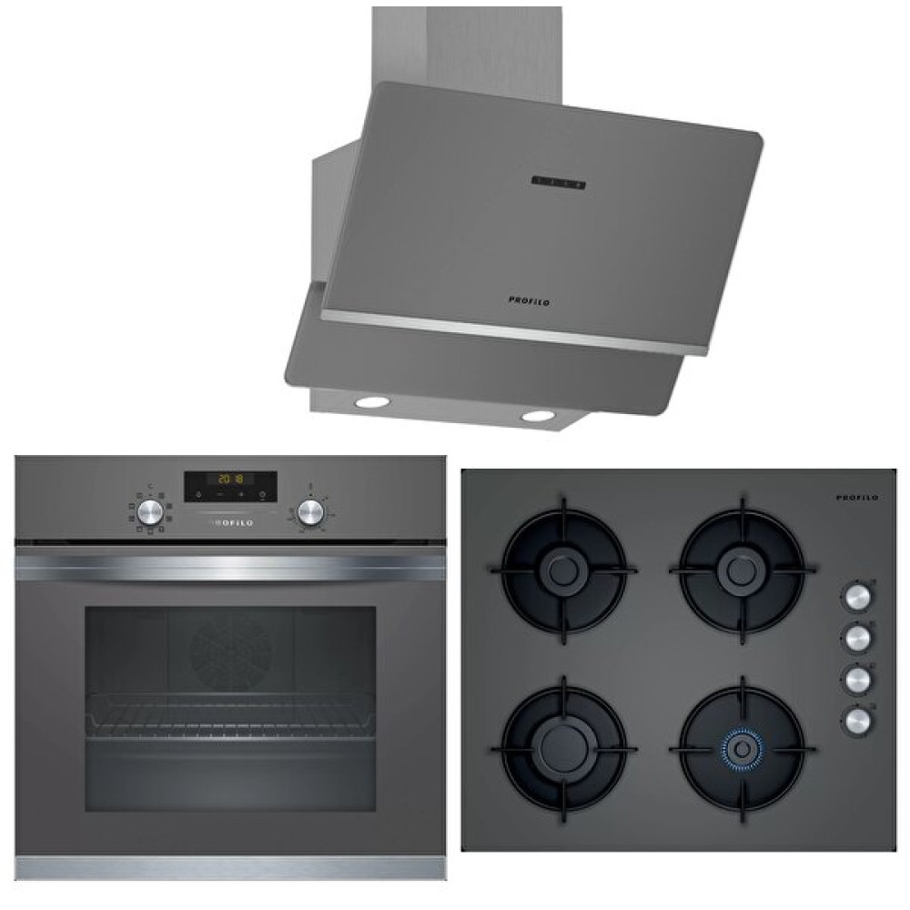 Profilo Platin Gri Ankastre Set (Frma125G + Oo36P9O10D + Dvk6J671) Ankastre Setler Fiyatı