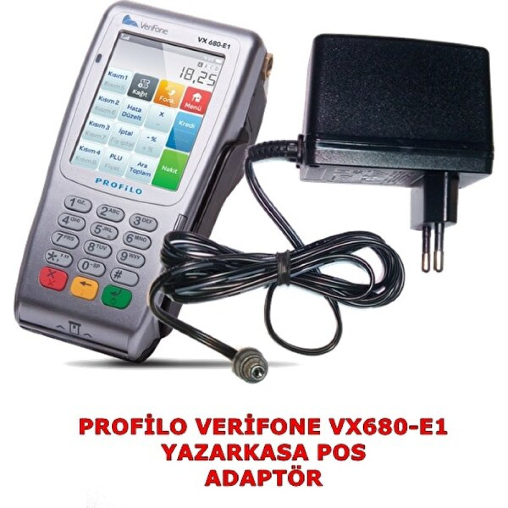 Profilo Verifone VX680-E1 Yazar Kasa Pos Şarj Adaptörü Yazarkasa Fiyatı