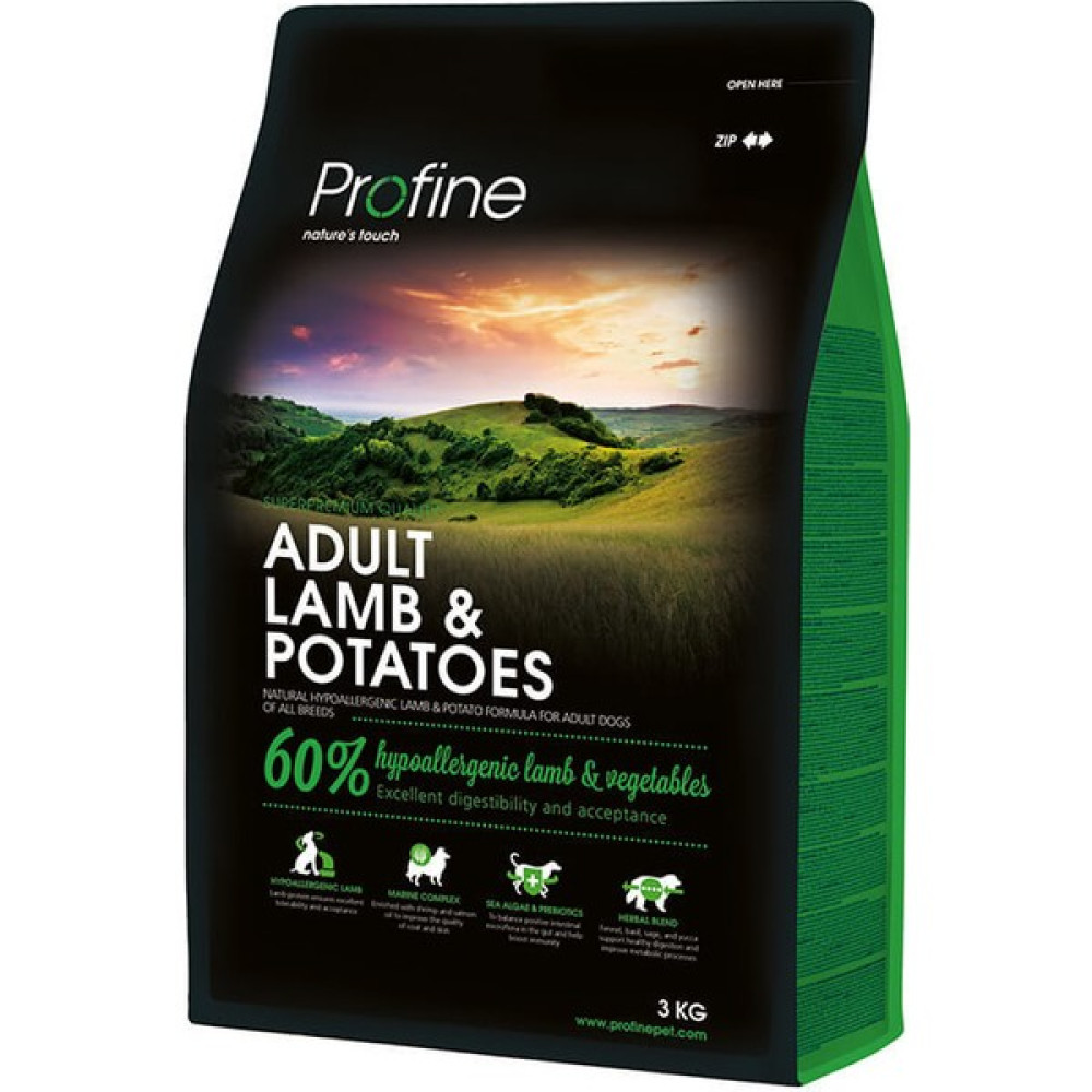Profine Adult Lamb Az Tahıllı Hipoalerjenik Kuzu Etli Patatesli Yetişkin Köpek Maması 3 Kg Evcil Hayvan Ürünleri Fiyatı