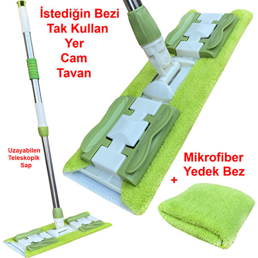 Profithome Sihirli Mop Temizlik Seti, Istediğin Bezi Tak, Yer Duvar Tavan Mopu Ev Temizliği Fiyatı