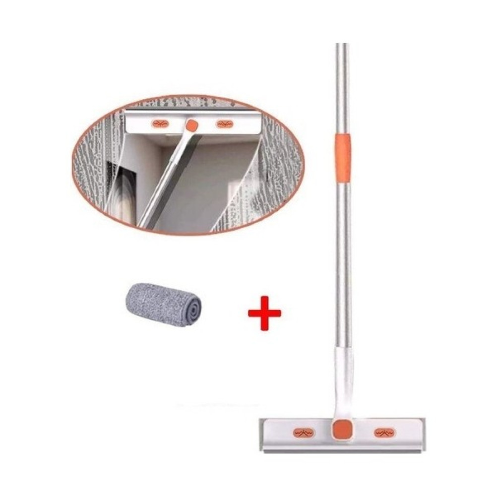 Profithome Telekopik Esnek 180 Derece Döner Başlıklı Cam Temizleme Mopu + Microfiber Bez Temizlik Malzemeleri Fiyatı