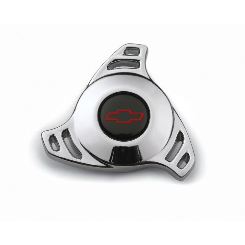 Proform 141-328 Chrome Air Cleaner Wing Nut with Small Hi-Tech Red Bowtie Logo for 1/4-20" Thread