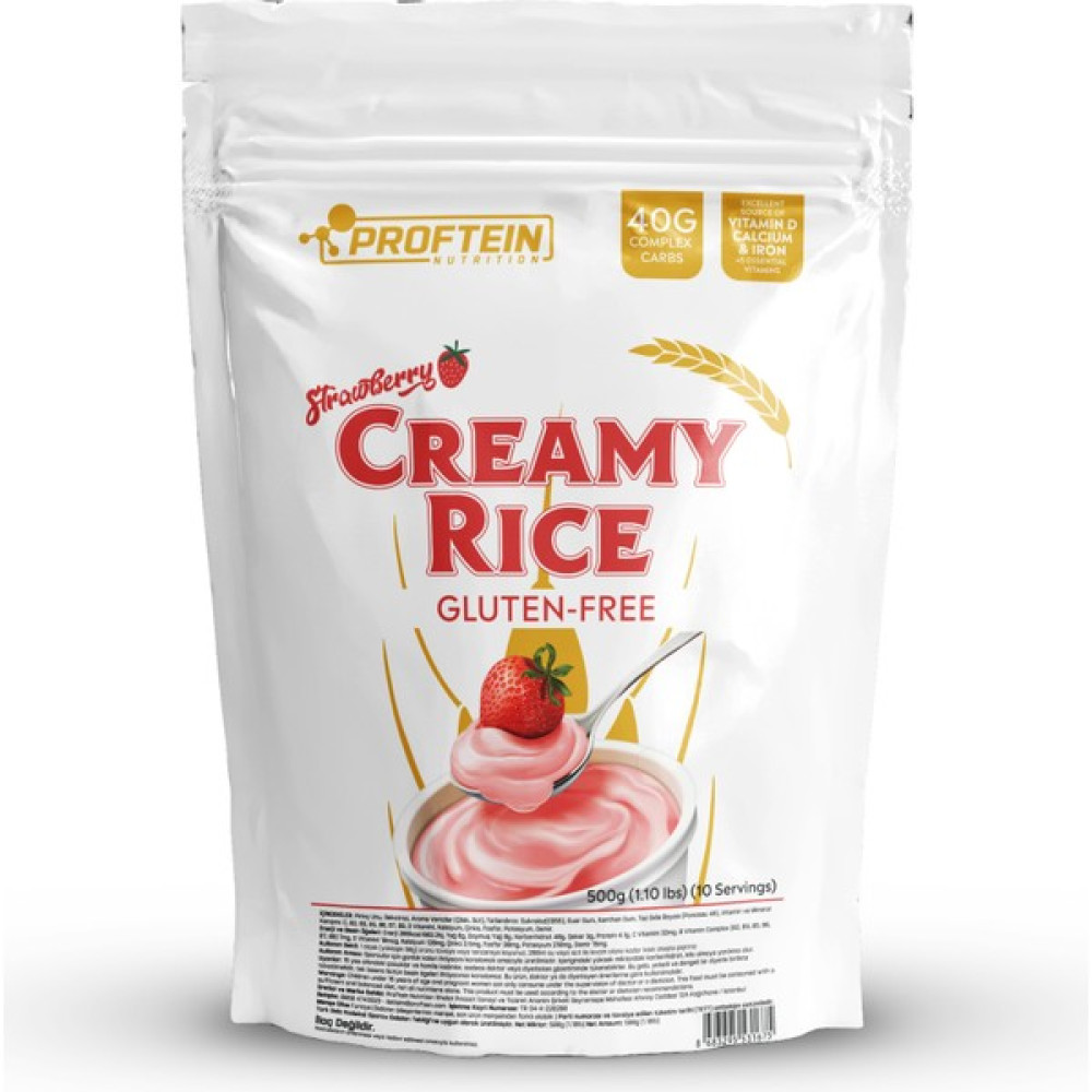Proftein Cream Of Rice ( Pirinç Kreması) 500GR - Çilek Protein Tozları Fiyatı