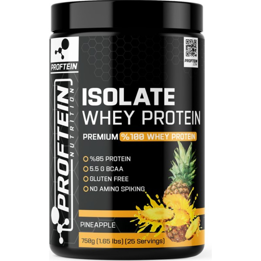 Proftein Whey Isolate 750 gr 25 Servis Ananas + Shaker ve 2 Adet Tek Kullanımlık Pre-Workout Protein Tozları Fiyatı