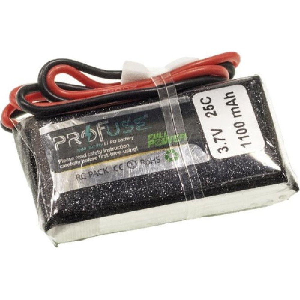 Profuse 3,7V Lipo Batarya 1100MAH 25C - Mbot Pili - Siyah RC Araçlar ve Aksesuarları Fiyatı