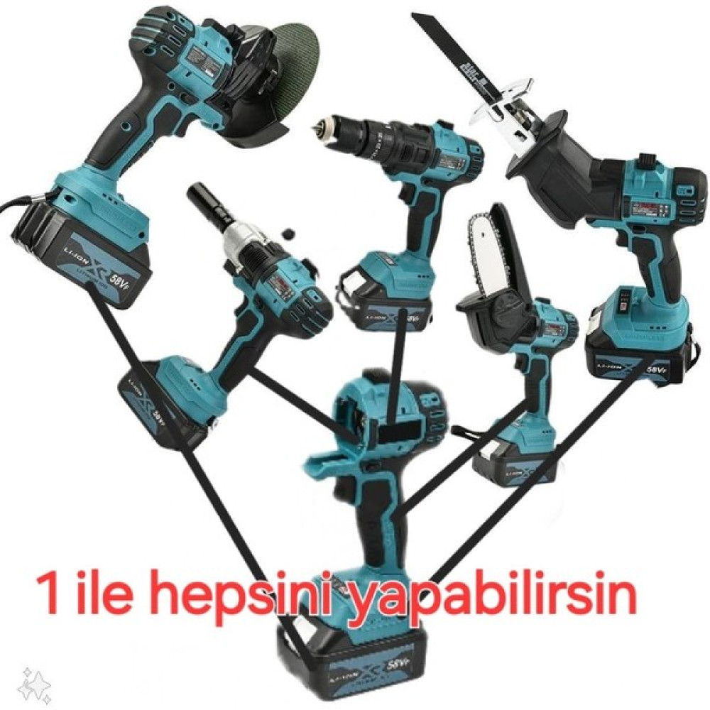 Prohummer ergonomik Multievo 6lı Set 58VF Çok Amaçlı Şarjlı Set Takımı PHSM191 Diğer Fiyatı