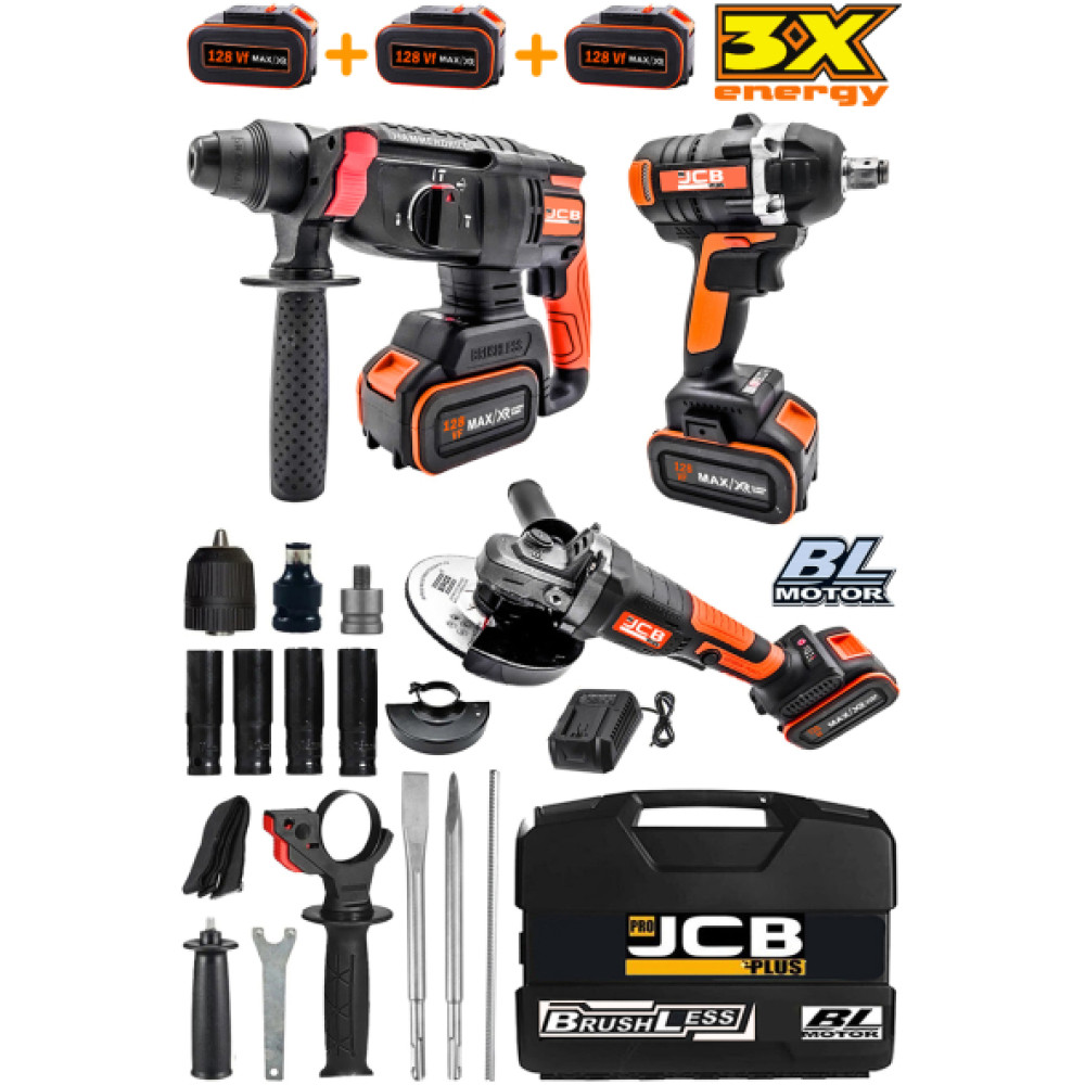 Projcb Plus 3 Lu Mega Set Black Series 3 Akulu 10 Pilli Taslama+Somun Sikma+Kirici Delici Bl Komursuz Motor Matkaplar Fiyatı