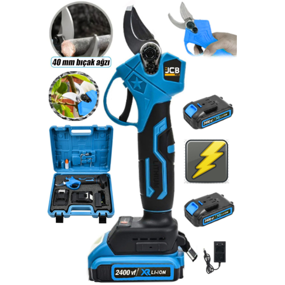 Projcb Plus American Prof 40 Mm Ozel Seri Bag Budama Dal Kesme Makasi 2400 Vf 2 Akulu Uzun Sarj Fircasiz Motor Dal Budama Makineleri Fiyatı