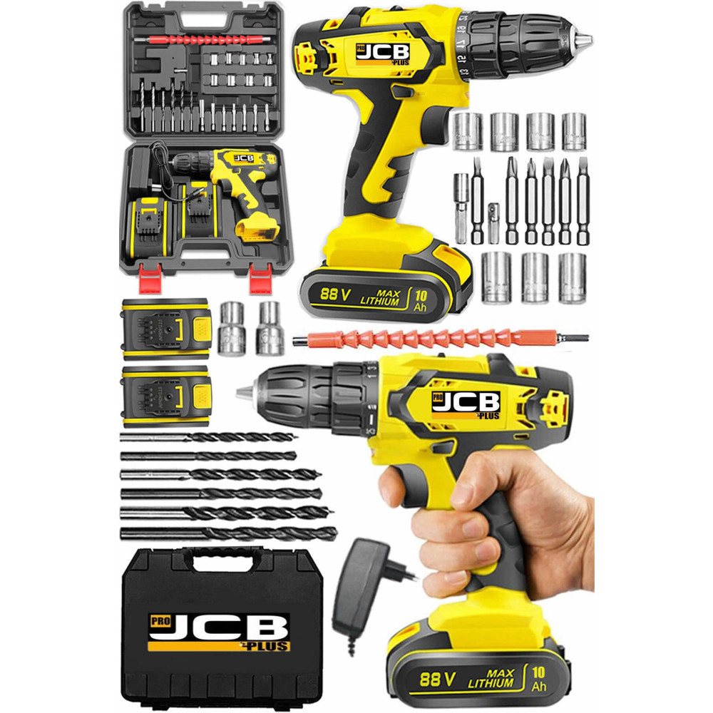 ProJCB Plus American Sjs X-torq Jsr 88 Vf 10 Ah Li Çift Metal Şanzuman Çift Akülü Matkap 27 Parça Set Hediyeli Akülü Vidalama Makinesi Fiyatı