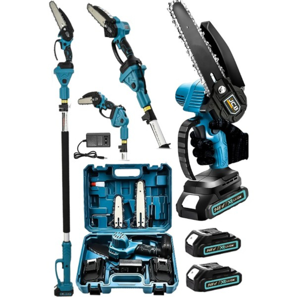 Projcb Plus Amerikan Bluer 948 Vf 20 Ah Akülü Şarjlı Dal Kesme Budama Testere Makinesi + 2 Metre Teleskopik Uzatma Ağaç Kesme Makinesi Fiyatı