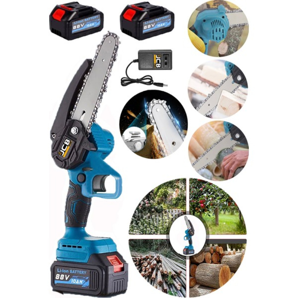 Projcb Plus Amerikan Yeni Nesil Li-On Batarya 88 V 10 Ah Saw Akülü Dal Budama Testere Bıçkı Makinası 17 cm Pala Ağaç Kesme Makinesi Fiyatı