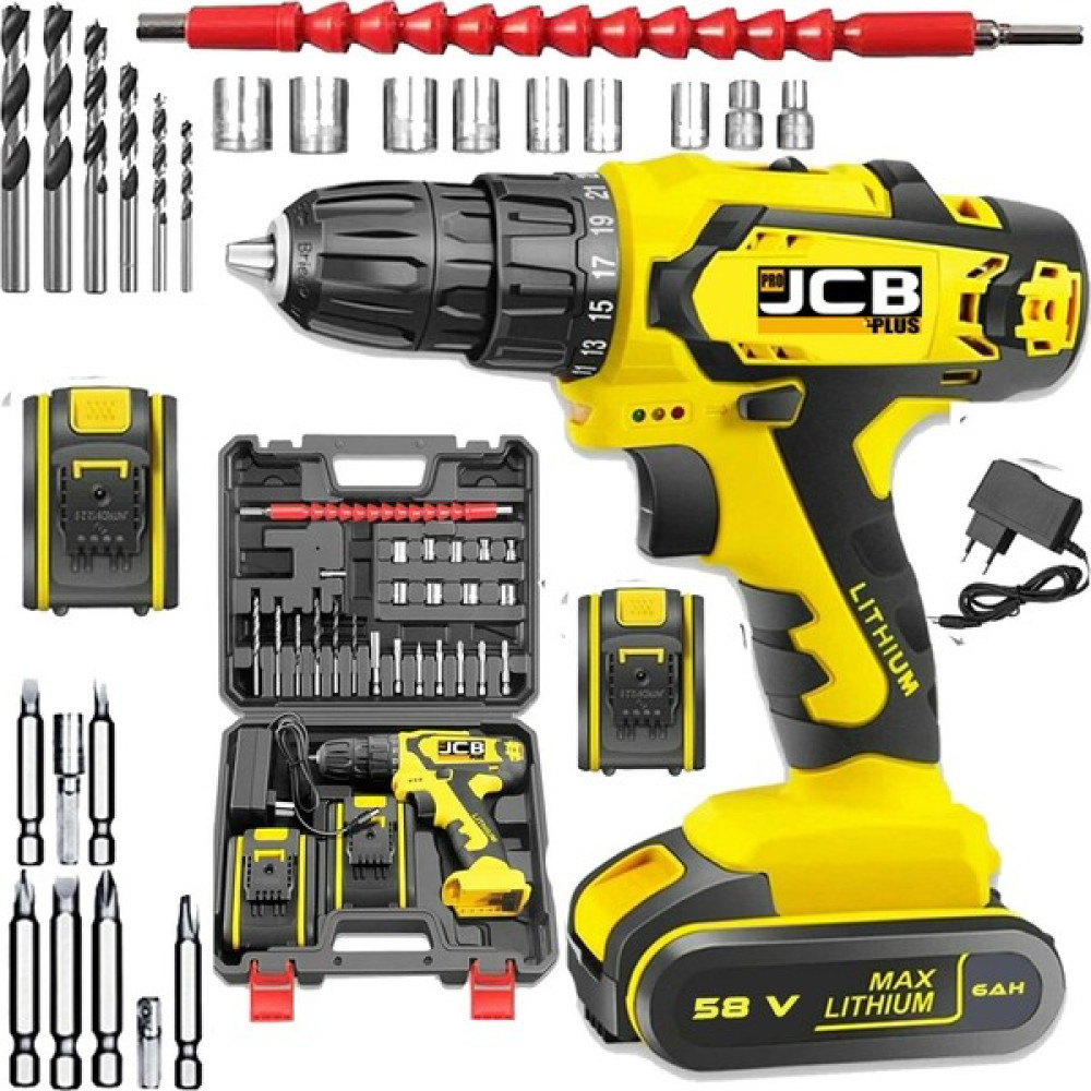 ProJcb Plus JSD-5880  Li-On Çift Akülü Metal Şanzuman Şarjlı Matkap Set Hediyeli Elektrikli El Aletleri Fiyatı
