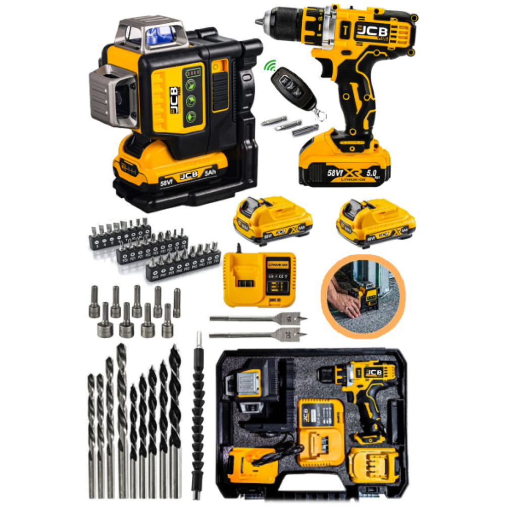 Projcb Plus Nano 2 Li Set 16 Kose Komple Heryere Arti Lazer Kumandali + Matkap Yardimci Set Hediye 2 Akulu Ölçüm Aletleri / Cihazları Fiyatı