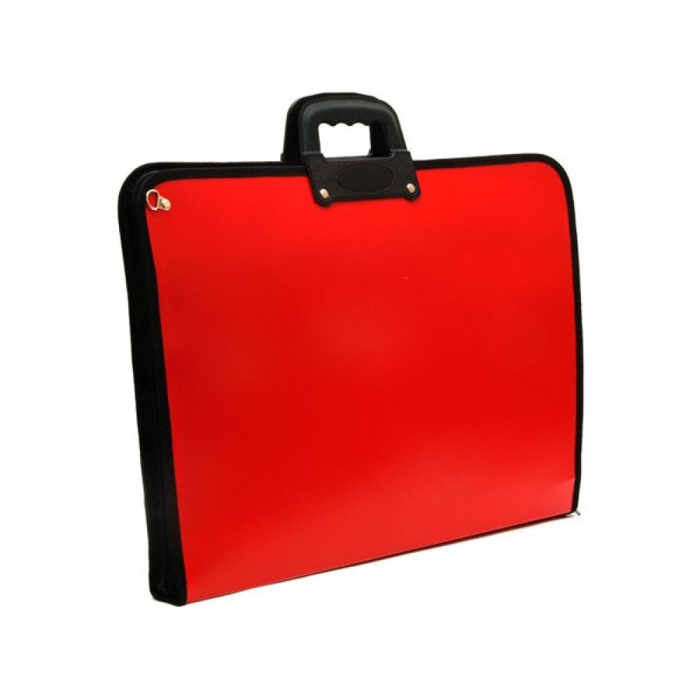 Proje Çantası Kırmızı Askılı Proje Çantası 35x50 cm Resim Çantası Fiyatı