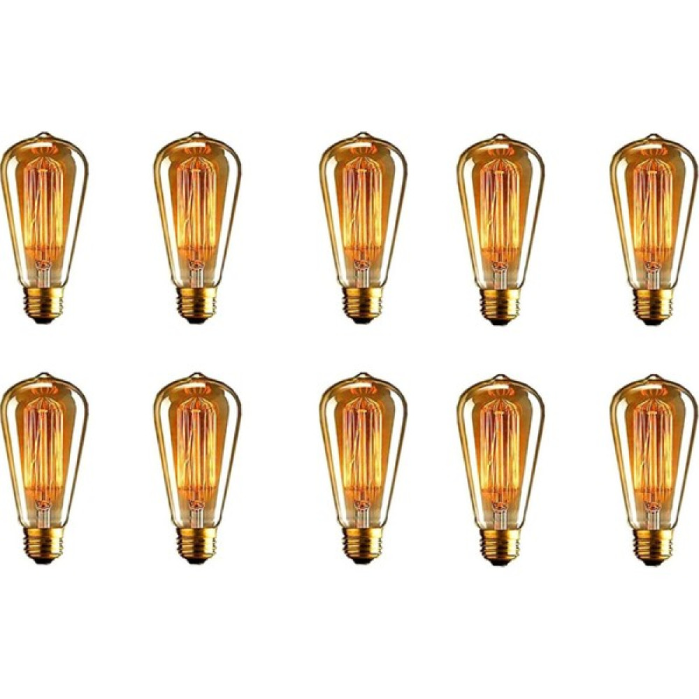 Proled ST64 40 Watt Dekoratif Rustik Ampul Akkor 10 Adet - Amber - 40 W Tasarruflu Ampul Fiyatı