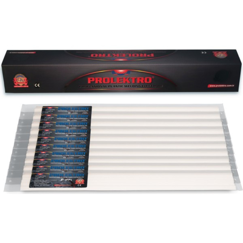 Prolektro 10 Paket Prolektro Pp Beyaz Geniş Plastik Elektrot -Kaynak Çub... Kaynak Makineleri Fiyatı