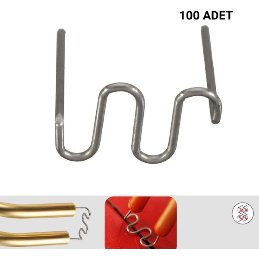 Prolektro 100 Adet 0,8 mm Dalgalı S Tip Plastik Kaynak Zımba Teli - --- Yedek Parça - Elektrikli El Aletleri Fiyatı