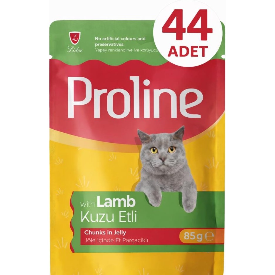Proline Pouch Kuzu Etli Yaş Kedi Mama 44 x 85 gr Evcil Hayvan Ürünleri Fiyatı