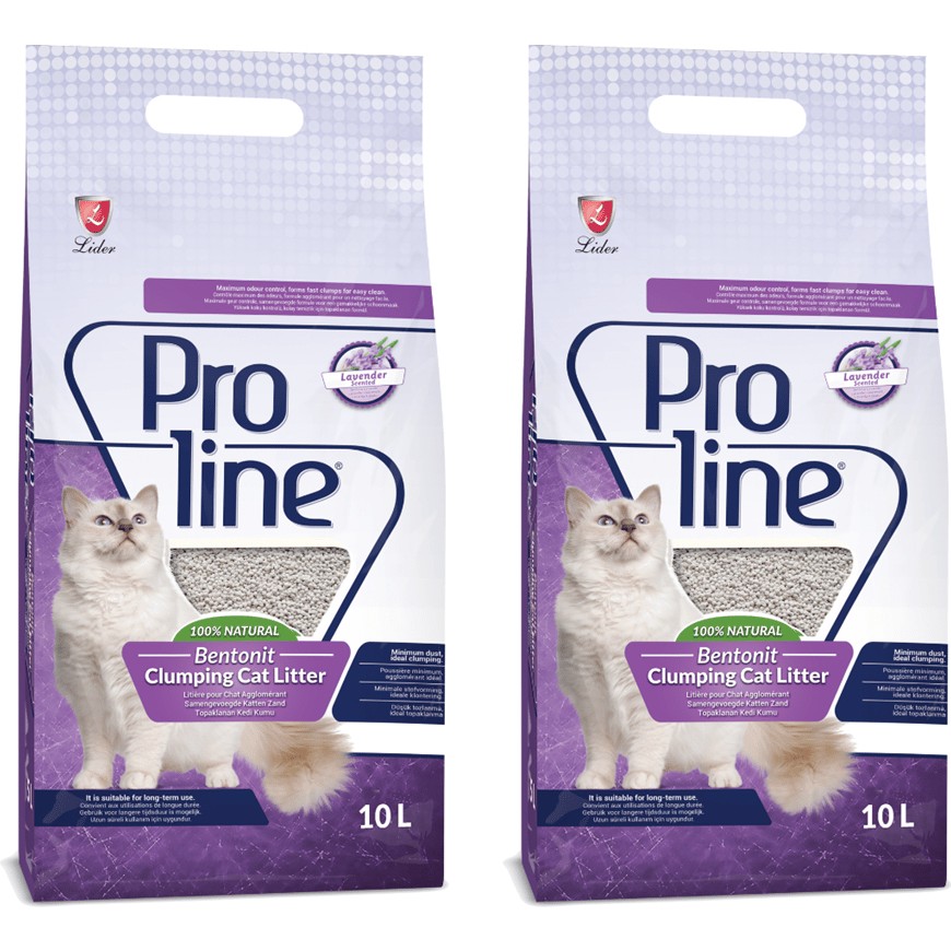 Proline Pro Line Lavanta Kokulu Topaklaşan Kedi Kumu 20 kg 2X10L Orta Tane Şekli ile Etkili Temizlik Evcil Hayvan Ürünleri Fiyatı