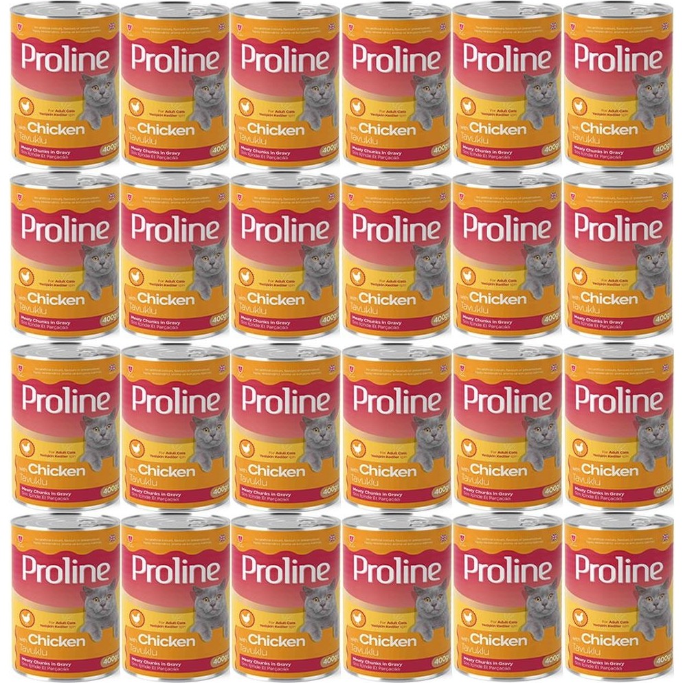 Proline Pro Line Tavuklu Yetişkin Kedi Konservesi 400 gr*24 Ekonomik Mama Özelliği ile Lezzetli Evcil Hayvan Ürünleri Fiyatı