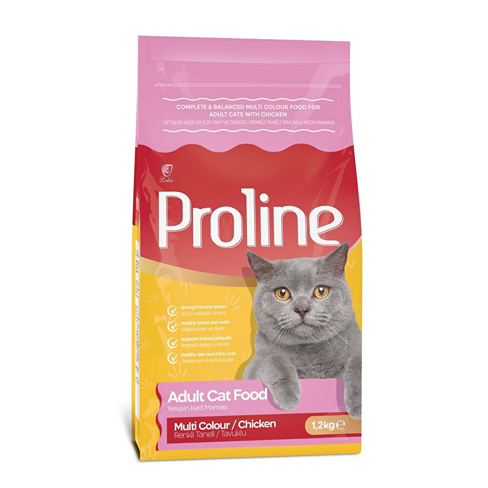 Proline Renkli Taneli Tavuklu Yetişkin Kedi Maması 1,2 Kg Evcil Hayvan Ürünleri Fiyatı