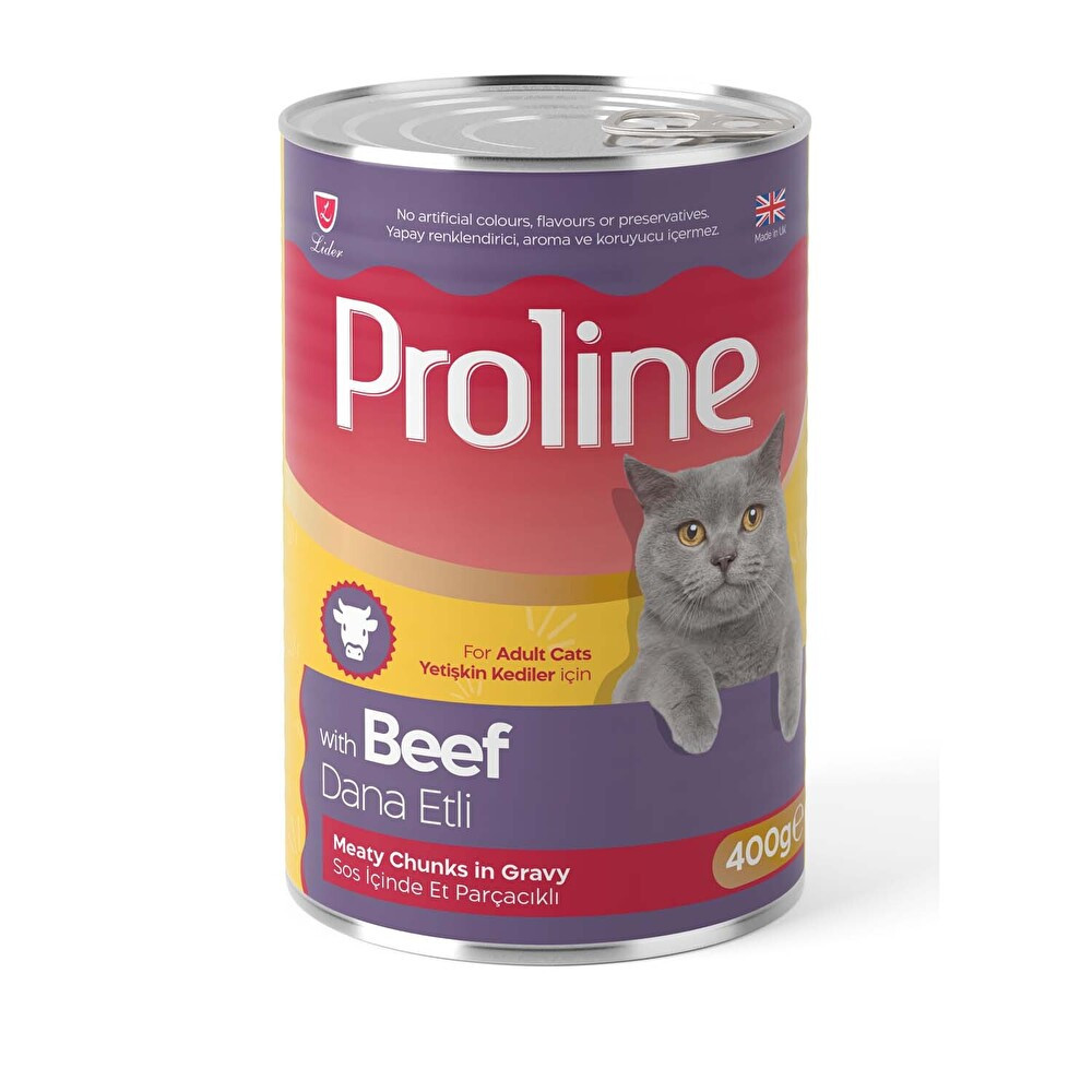 Proline Sos İçinde Et Parçacıklı Dana Etli Yetişkin Kedi Maması 400 g Evcil Hayvan Ürünleri Fiyatı