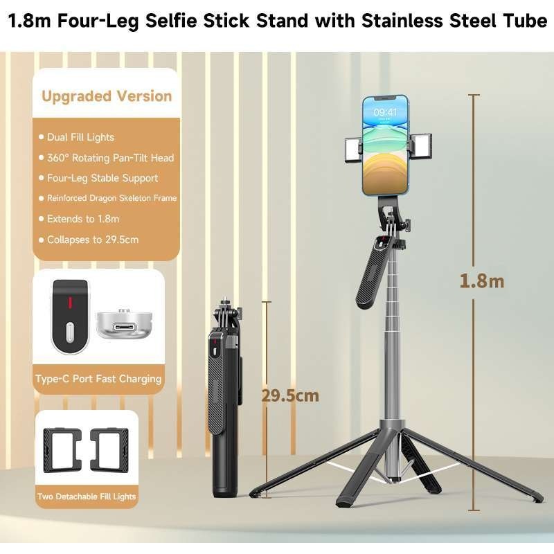 Prolite Orjinal Youtube, Vlog ,sunum, Eğitim ,canlı Yayın Çok Yönlü 3 Ayaklı Kumandalı Tripod Bluetooth (60CM Deen 185 cm Kafar Ayarlanabilir ) TV Aksesuarları Fiyatı
