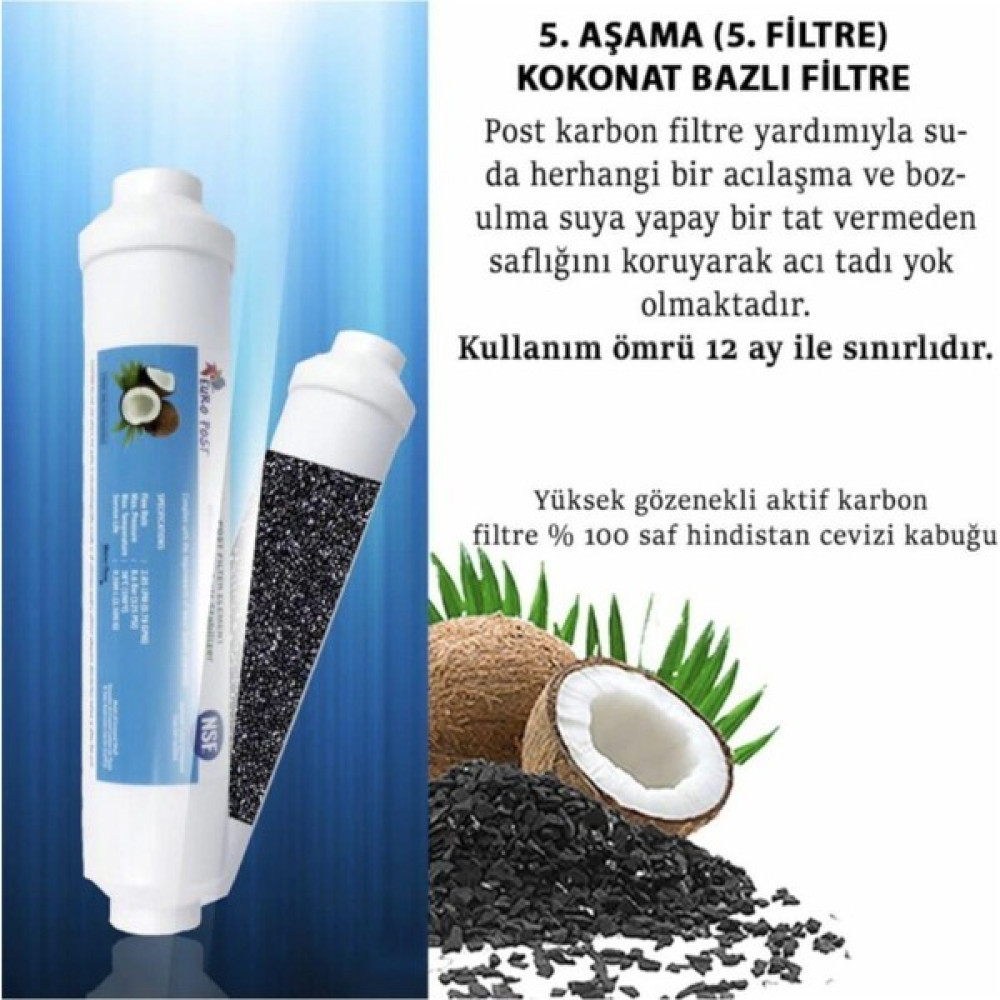 Prolite Su Arıtma Cihazlarına Uyumlu Cocanant Tatlandırıcı Nsf Filtre Bahçe Makinesi Fiyatı