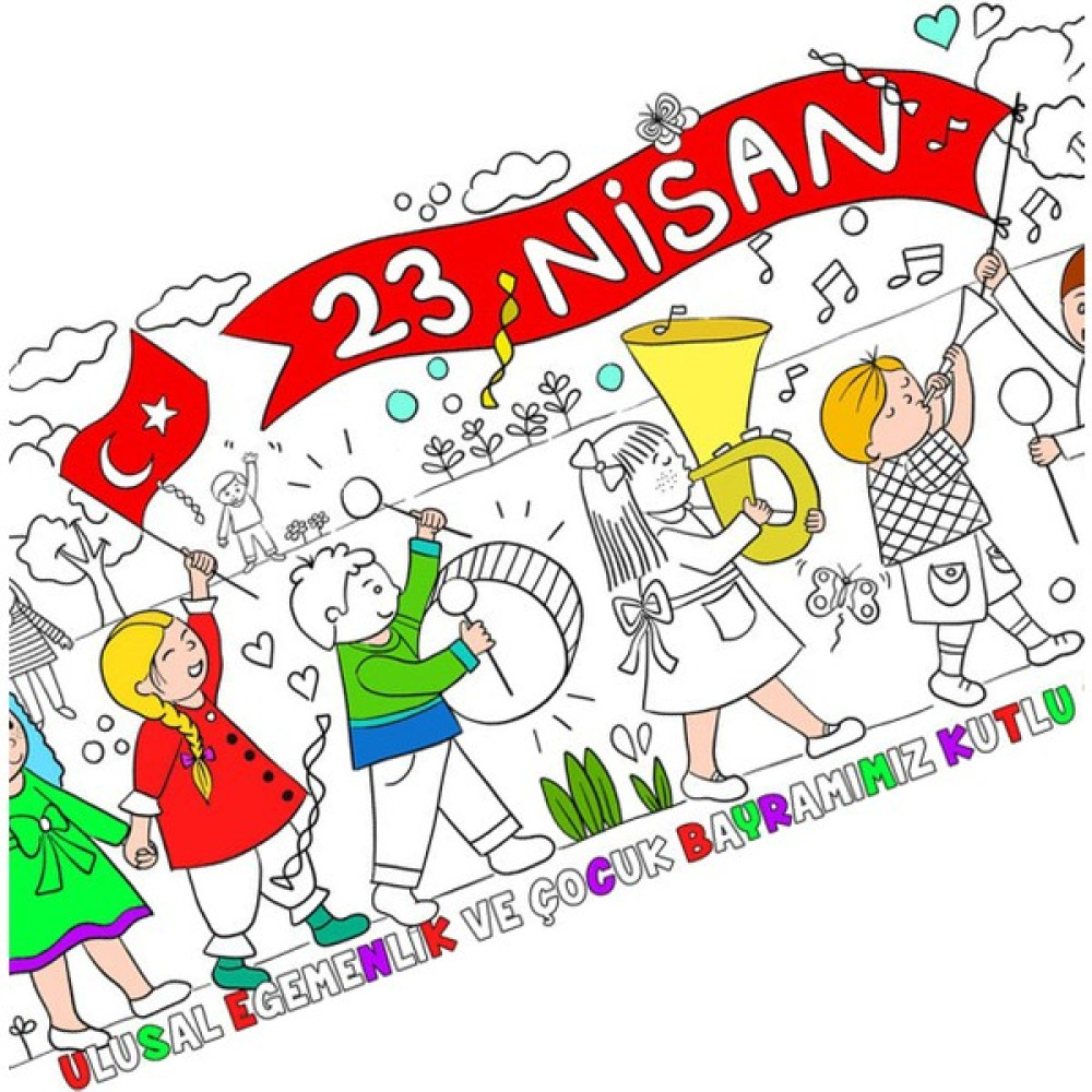 Proll 23 Nisan Şenlik Boyama Kağıdı Oto Boyaları Fiyatı