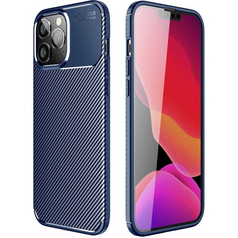Prolysus Apple iPhone 14 Pro Max Kılıf Karbon Fiber Desenli Silikon Kılıf - Lacivert Cep Telefonu Kılıfı Fiyatı