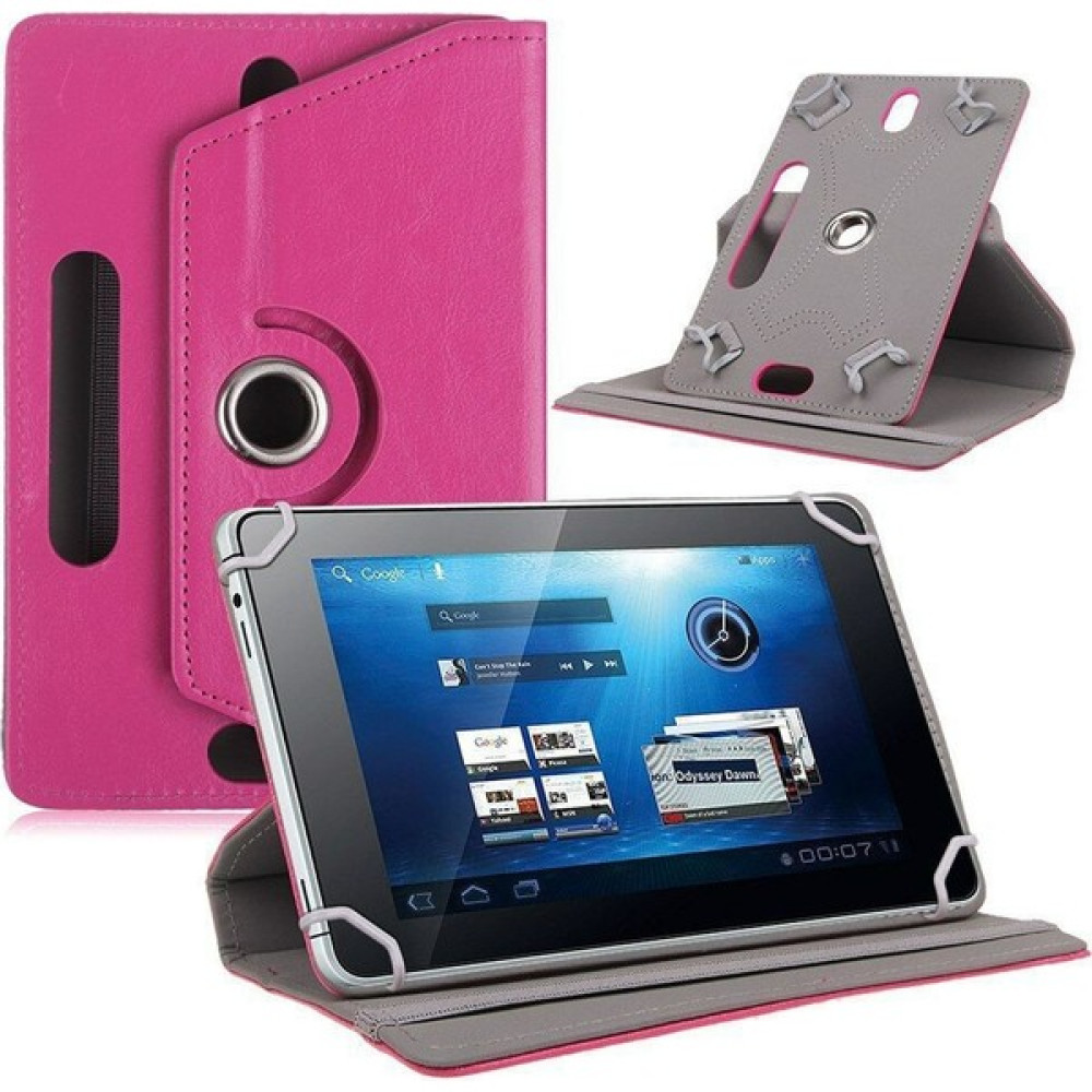 Prolysus Reeder M10 Plus 10,1" Inç Kılıf Üniversal Dönerli Dönebilen Standlı Stand Olabilen Kapaklı Tablet Kılıfı - Pembe Tablet Kılıfı Fiyatı