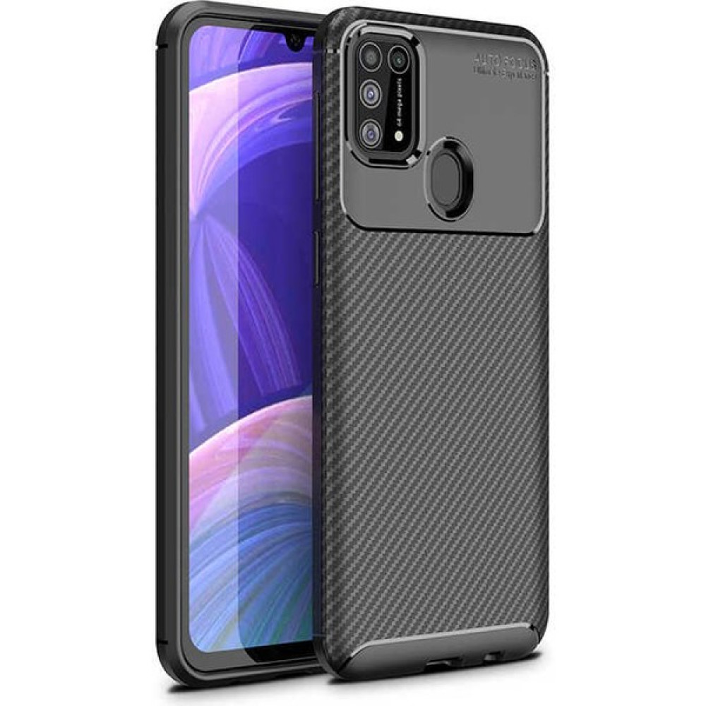 Prolysus Samsung Galaxy M31 Kılıf Karbon Fiber Desenli Silikon Kılıf - Siyah Cep Telefonu Kılıfı Fiyatı