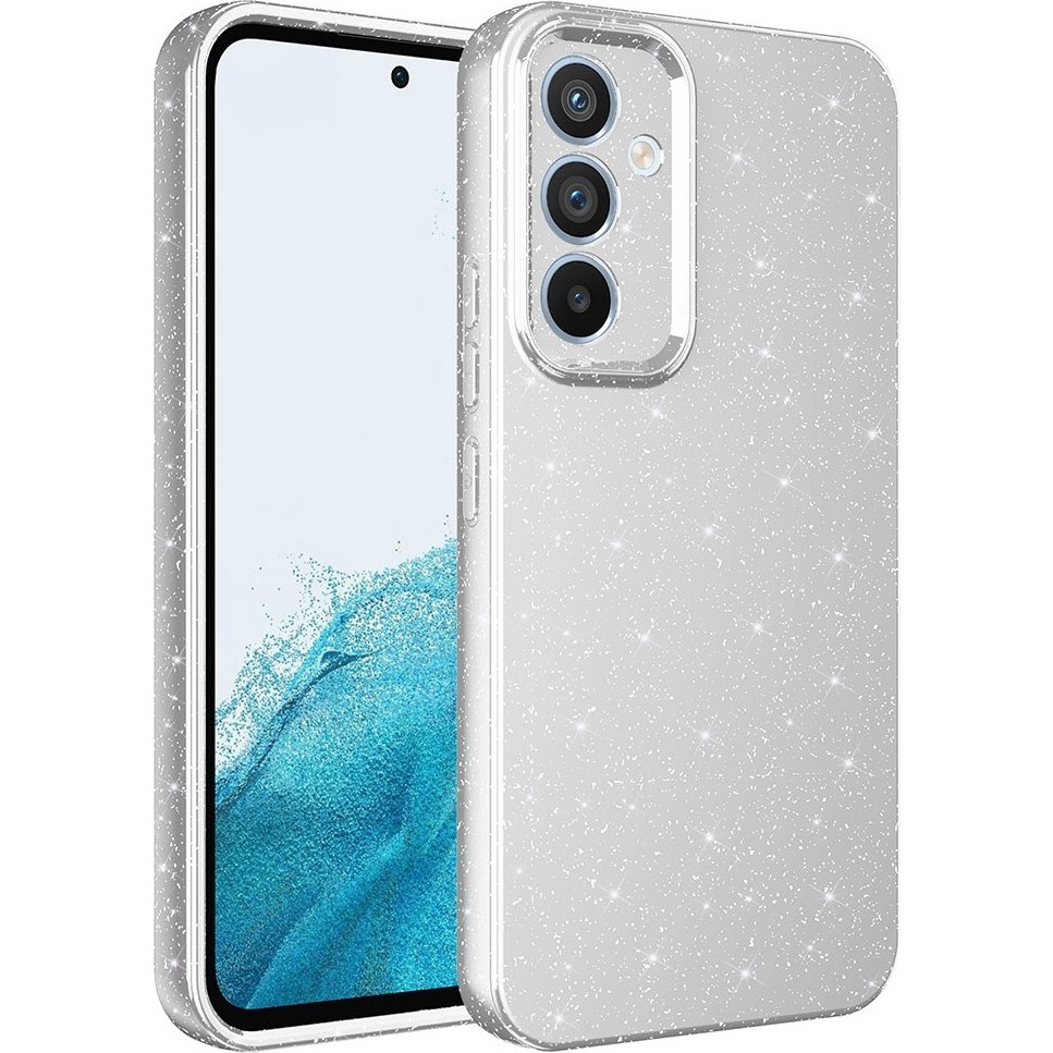 Prolysus Samsung Galaxy M34 5g Kılıf Koton Simli Silikon - Gri Cep Telefonu Kılıfı Fiyatı