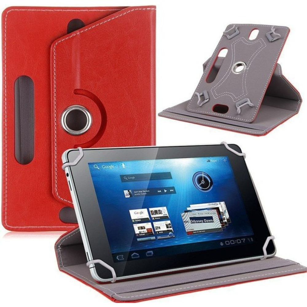 Prolysus Tenplus X12 Pro 8,0" Inç Kılıf Üniversal Dönerli Dönebilen Standlı Stand Olabilen Kapaklı Tablet Kılıfı - Kırmızı Oto Boyaları Fiyatı