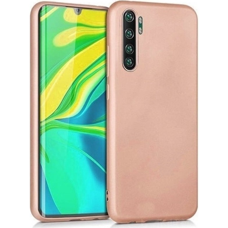 Prolysus Xiaomi Mi Note 10 Lite Uyumlu Soft Darbe Korumalı Dizayn Renkli Yumuşak Silikon Kılıf Arka Kapak - Rose Gold Cep Telefonu Kılıfı Fiyatı