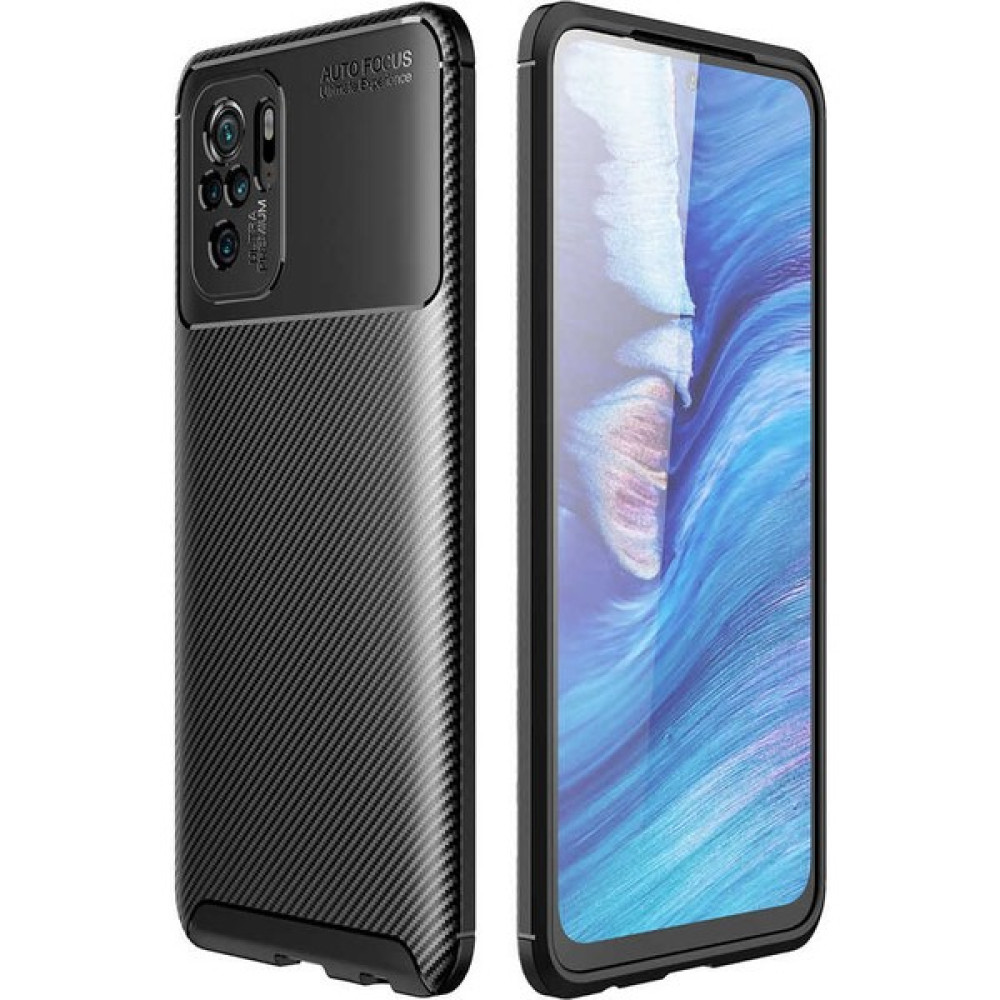 Prolysus Xiaomi Redmi Note 10S Kılıf Karbon Fiber Desenli Silikon Kılıf - Siyah Cep Telefonu Kılıfı Fiyatı