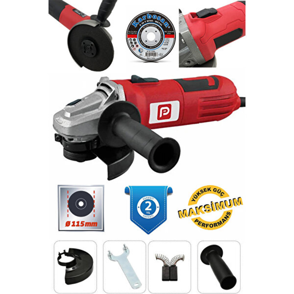 ProMag 500 Watt 115 mm Spiral Avuç Içi Kesme ve Taşlama Makinası + 1 Adet Metal Taşı Taşlama Makinesi Fiyatı