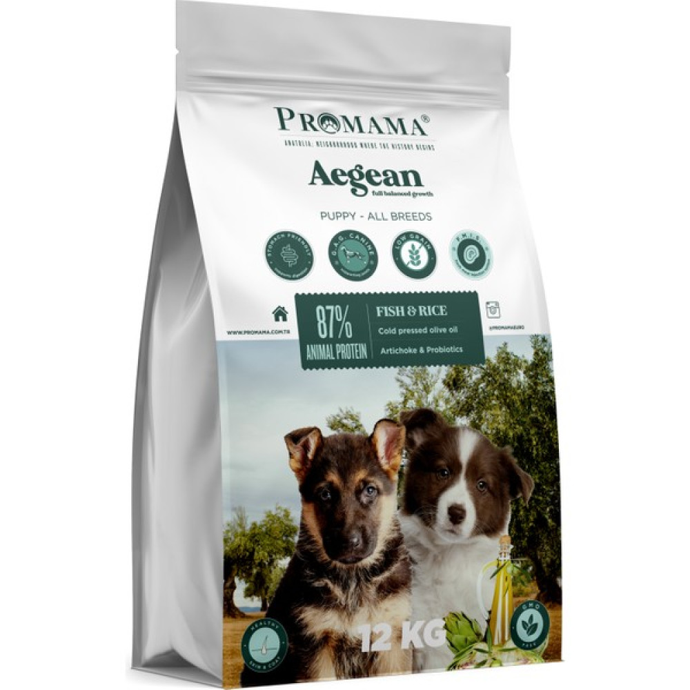 Promama Aegean Puppy Balıklı Yavru Köpek Maması 12 kg - 10 Evcil Hayvan Ürünleri Fiyatı
