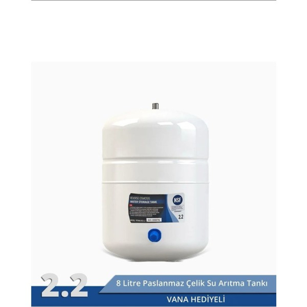 Promax 8 Litre Su Arıtma Tankı Nsf Onaylı , Tüm Arıtma Cihazlarıyla Uyumlu - 8 LT Bahçe Makinesi Fiyatı